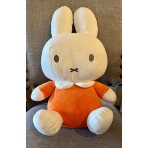 Nijntje Miffy Plush 40cm WhiteRattle Soft Stuffed Nursery Baby Netherlands Dutch